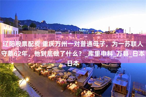 辽阳股票配资 重庆万州一对普通母子，为一苏联人守墓62年，他到底做了什么？_库里申科_万县_日本