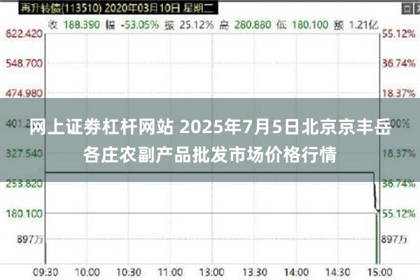 网上证劵杠杆网站 2025年7月5日北京京丰岳各庄农副产品批发市场价格行情
