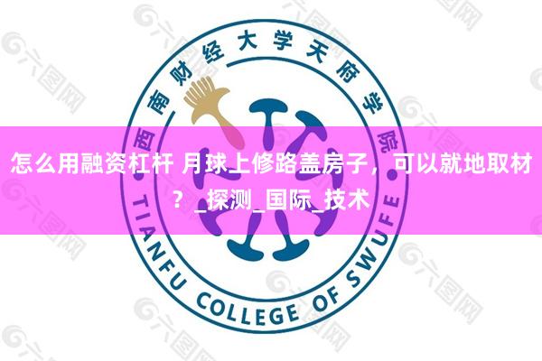 怎么用融资杠杆 月球上修路盖房子，可以就地取材？_探测_国际_技术