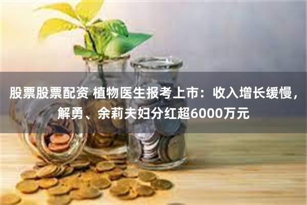 股票股票配资 植物医生报考上市：收入增长缓慢，解勇、余莉夫妇分红超6000万元