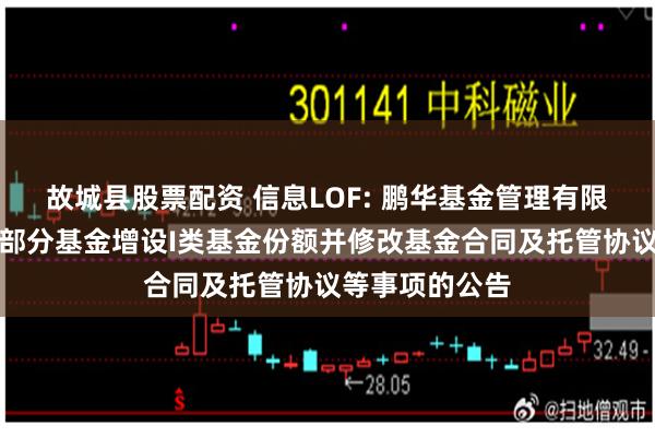 故城县股票配资 信息LOF: 鹏华基金管理有限公司关于旗下部分基金增设I类基金份额并修改基金合同及托管协议等事项的公告