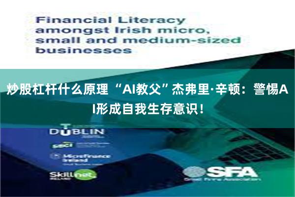 炒股杠杆什么原理 “AI教父”杰弗里·辛顿:警惕AI形成自我生存意识!