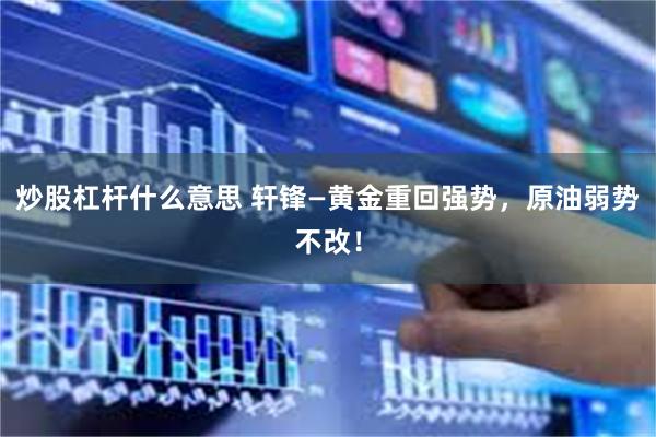 炒股杠杆什么意思 轩锋—黄金重回强势，原油弱势不改！