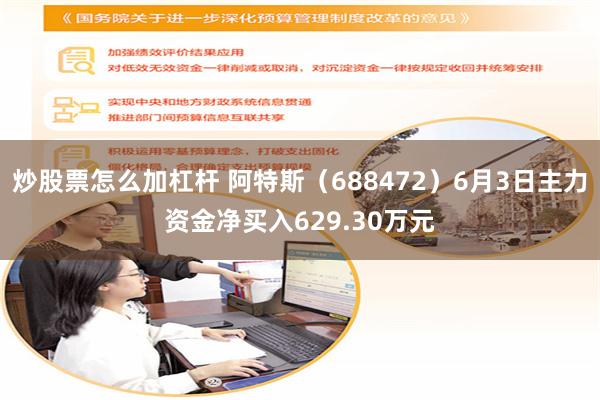 炒股票怎么加杠杆 阿特斯（688472）6月3日主力资金净买入629.30万元