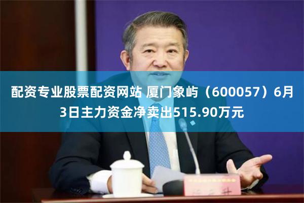 配资专业股票配资网站 厦门象屿（600057）6月3日主力资金净卖出515.90万元