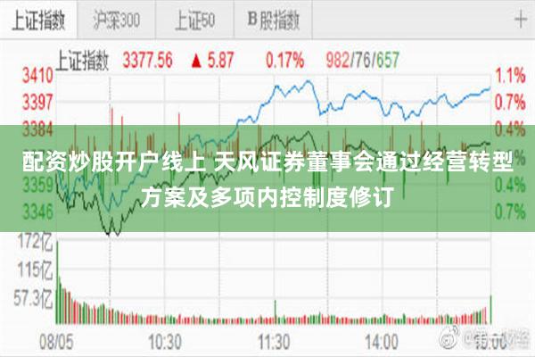 配资炒股开户线上 天风证券董事会通过经营转型方案及多项内控制度修订