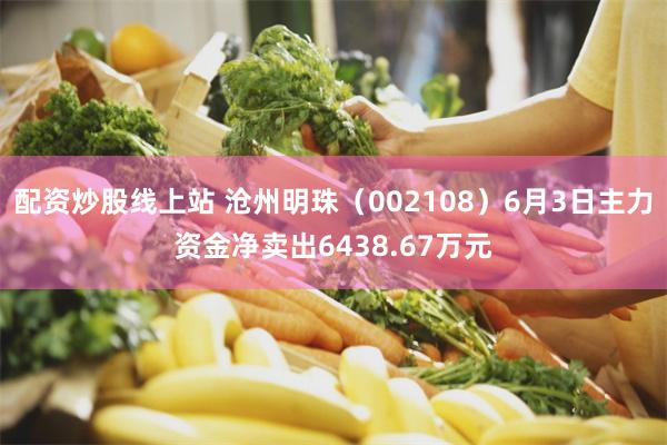配资炒股线上站 沧州明珠（002108）6月3日主力资金净卖出6438.67万元