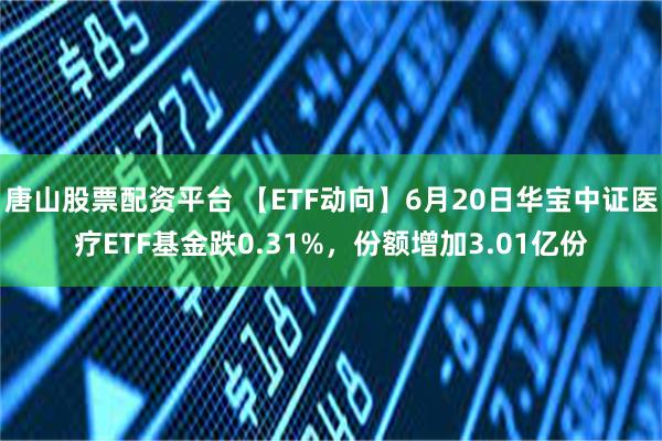 唐山股票配资平台 【ETF动向】6月20日华宝中证医疗ETF基金跌0.31%，份额增加3.01亿份