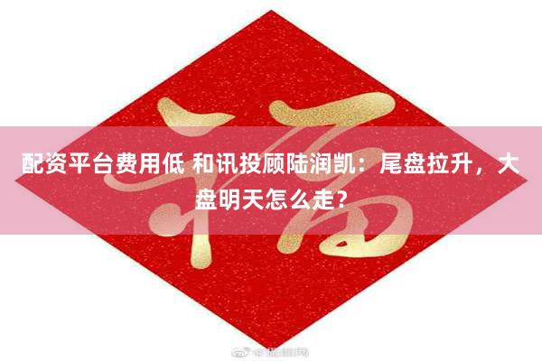 配资平台费用低 和讯投顾陆润凯:尾盘拉升,大盘明天怎么走?