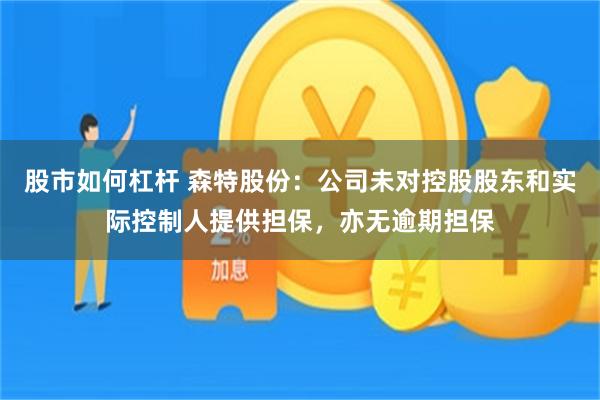 股市如何杠杆 森特股份：公司未对控股股东和实际控制人提供担保，亦无逾期担保