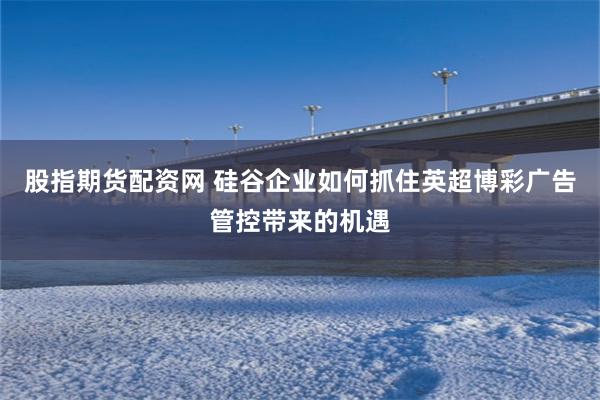 股指期货配资网 硅谷企业如何抓住英超博彩广告管控带来的机遇