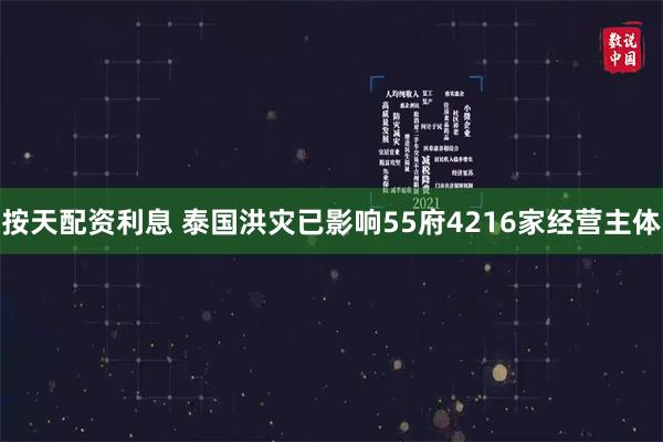 按天配资利息 泰国洪灾已影响55府4216家经营主体